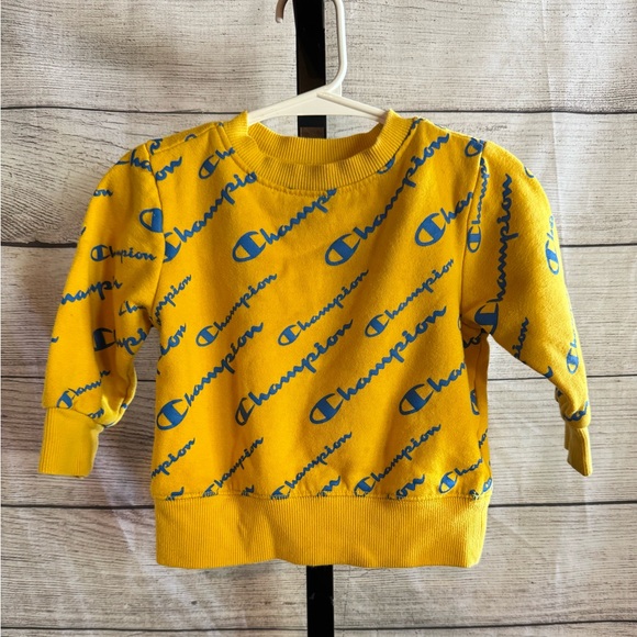 Champion Other - Champion Yellow and Blue Sweatshirt Bold Design